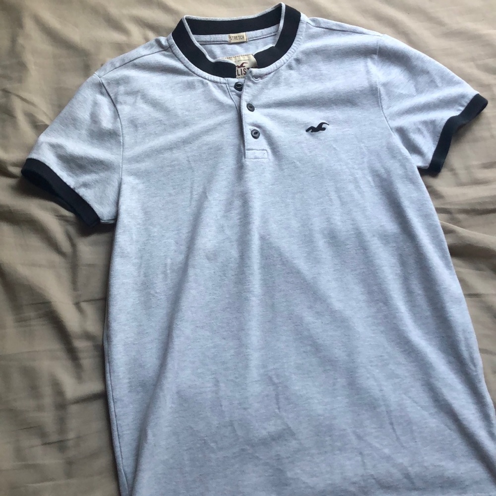 Hollister Banded Collar Henley